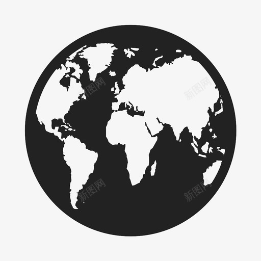 地球布莱克图标svg_新图网 https://ixintu.com 地球 布莱克