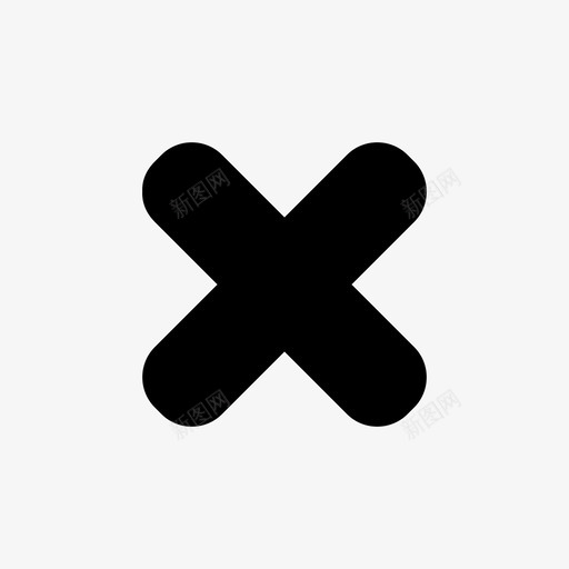交叉x停止图标svg_新图网 https://ixintu.com x x标记 交叉 交叉和x标记 保留 停止 删除 卖出 否 粗体 黄金