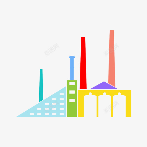 工厂生产制造图标svg_新图网 https://ixintu.com 仓库 制造 工业 工厂 建筑 生产 自动化 装配
