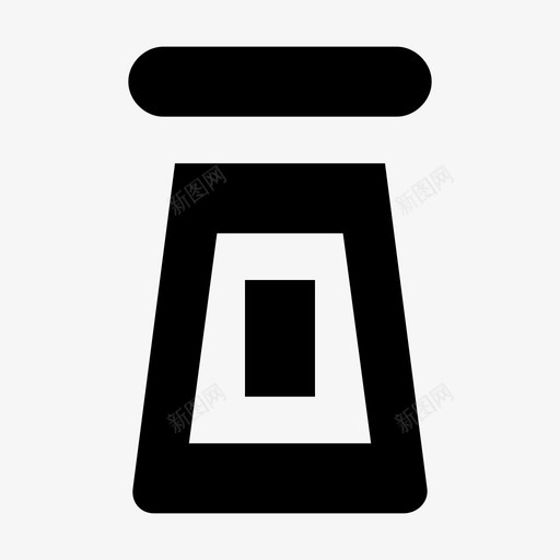 盐瓶感伤盐罐图标svg_新图网 https://ixintu.com 厨具材料设计图标 厨房配件 宽 感伤 清洁 烘干 电子报 盐瓶 盐罐 胡椒壶