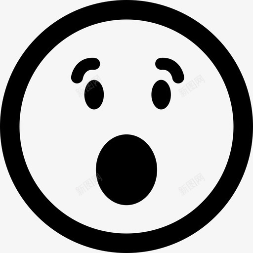 惊讶的表情图方形脸睁大眼睛和嘴巴界面图标svg_新图网 https://ixintu.com 情绪圆润 惊讶的表情图方形脸 界面 睁大眼睛和嘴巴 瞪大眼睛