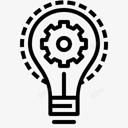 灯泡设置60w40w图标svg_新图网 https://ixintu.com 100w 20w 40w 60w 75w idea imagination innovation seo开发第1卷 web 灯泡设置