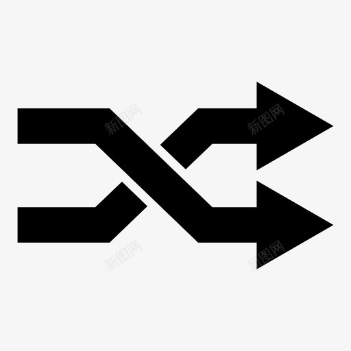 洗牌信号替换图标svg_新图网 https://ixintu.com 交换 信号 导航箭头 推迟 更多 替换 标记 洗牌 混合 箭头 联合 随机