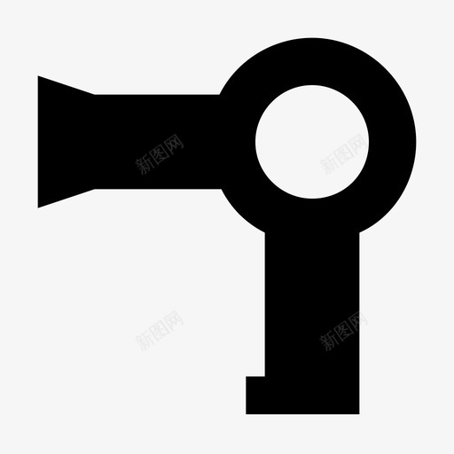 吹风机家用电器材料标图标svg_新图网 https://ixintu.com 吹风机 家用电器材料设计图标