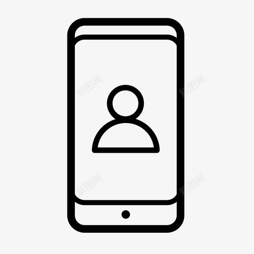 移动配置文件用户智能手机图标svg_新图网 https://ixintu.com 个人 振动 智能手机 用户 移动配置文件 设备 设置 静音