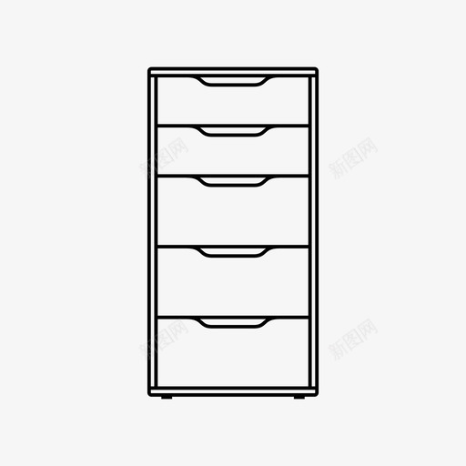 抽屉亚历克斯关闭图标svg_新图网 https://ixintu.com 亚历克斯 关闭 宜家 宜家家具 家具 房子 打开 抽屉 收起来 衣服