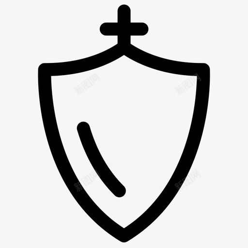 盾牌安全保护图标svg_新图网 https://ixintu.com 保护 守卫 安全 战斗 照顾 盔甲 盾牌 防御