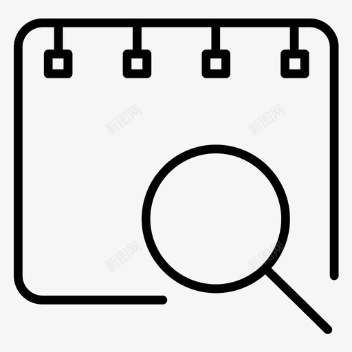 搜索事件日程表月图标svg_新图网 https://ixintu.com 搜索事件 日历 日期 日程表 时间表 月 查找 标签