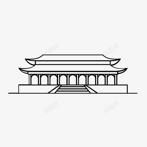 庙宇不持有图标svg_新图网 https://ixintu.com 不 中国 亚洲 出售 大胆 庙宇 建筑 持有 著名 著名建筑 黄金