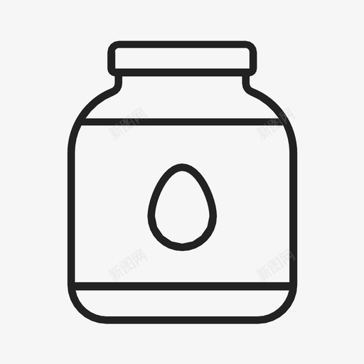 鸡蛋蛋白蛋白乳清图标svg_新图网 https://ixintu.com 乳清 氨基酸 粉末 罐子 蛋白 蛋黄 身体燃料 运动 鸡蛋蛋白