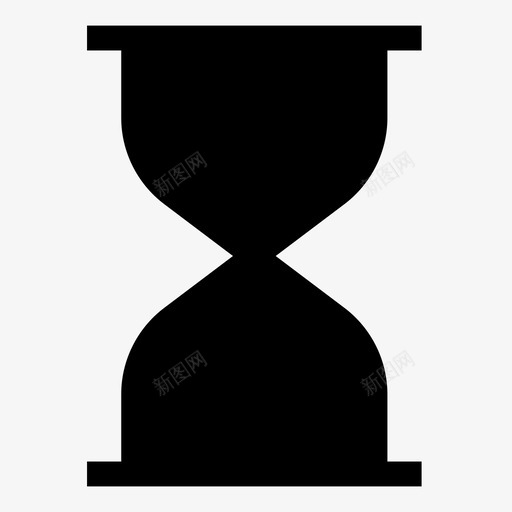 沙漏轮廓进度图标svg_新图网 https://ixintu.com 数量 时钟 时间 沙漏 测量 装载 设备 轮廓 进度