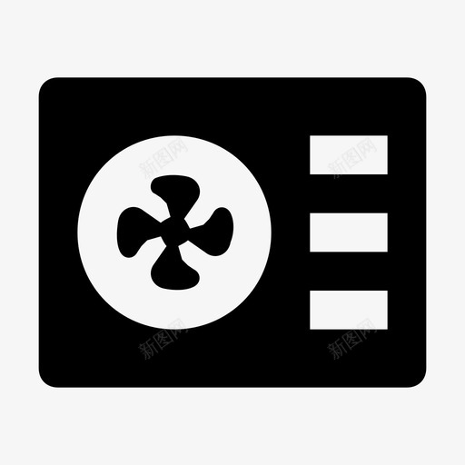 空调室外空调空调机组图标svg_新图网 https://ixintu.com 冷却风扇 制冷机组 室外机 家用电器材料设计图标 电子 空调 空调室外 空调机组