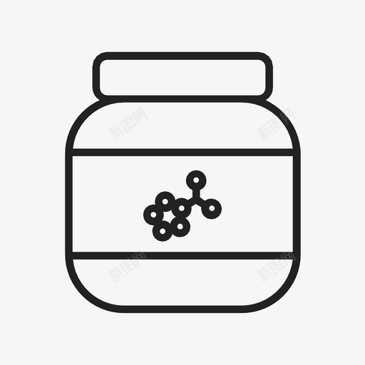 氨基酸粉末有机图标svg_新图网 https://ixintu.com 化合物 建筑 支链氨基酸 有机 氨基酸 积木 粉末 罐子 蛋白质