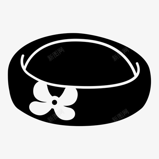皮箱帽女士头饰图标svg_新图网 https://ixintu.com 头饰 女士 帽子 时装 正式 潘诺尼安 皮箱帽 织物 花卉