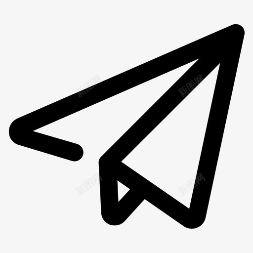 纸飞机发送信息图标svg_新图网 https://ixintu.com 信息 儿童 创意大纲 发送 玩具 电子邮件 纸飞机 通讯 风筝 飞机