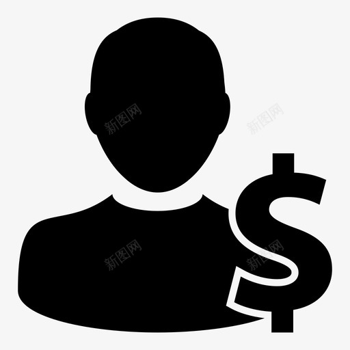 用户个人表演者图标svg_新图网 https://ixintu.com 个人 人 储蓄 客户 收益 收益图标等 用户 用户图标商人 美元 表演者 钱 银行