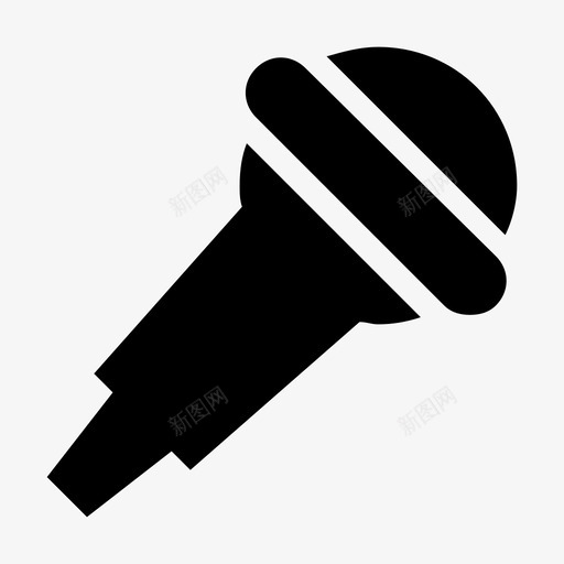 麦克风语音舞台图标svg_新图网 https://ixintu.com 录音 扬声器 电子和设备材料设计图标 舞台 语音 音量 音频 麦克风