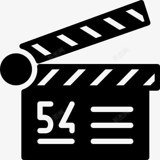 电影拍片机自由设置实体图标svg_新图网 https://ixintu.com 电影拍片机 自由设置实体图标