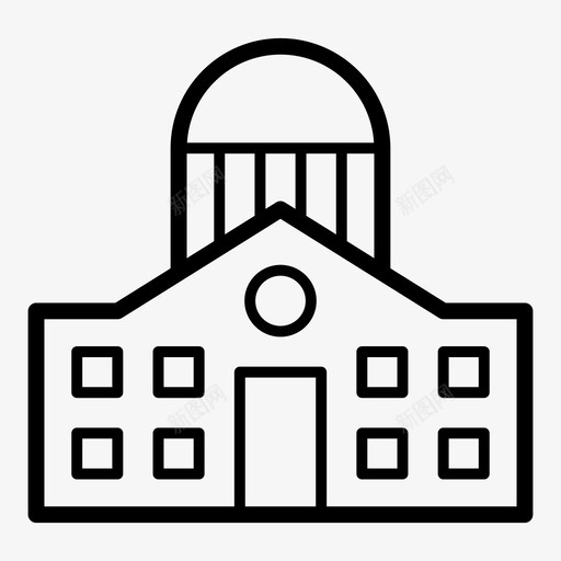建筑高层结构图标svg_新图网 https://ixintu.com 办公室 商业 城市 大厅 建筑 窗户 结构 银行 门 高层
