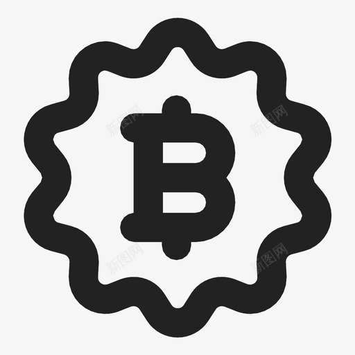 比特币符号严肃图标svg_新图网 https://ixintu.com 严肃 开始 打开 比特币 符号 简历 视图 货币 货币金融大纲加粗 贴纸 金融