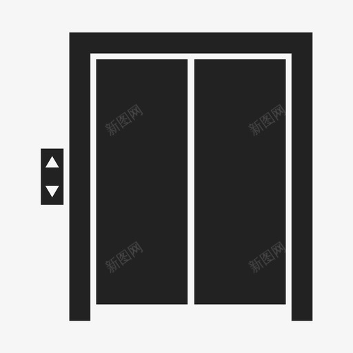 电梯建筑教堂图标svg_新图网 https://ixintu.com 办公室 升降机 建筑 房屋 教堂 电梯 立面图 门