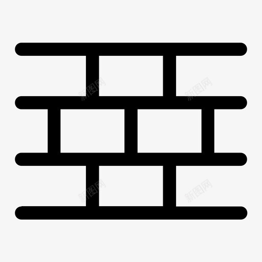 防火墙停止安全图标svg_新图网 https://ixintu.com 不要 停止 安全 技术线图标 积木 错误 防火墙 防病毒 阻止