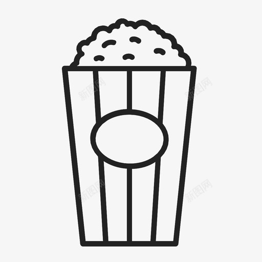 爆米花盒子电影院图标svg_新图网 https://ixintu.com 容器 爆米花 特许经营 电影爆米花 电影院 盒子 零食 黄油爆米花