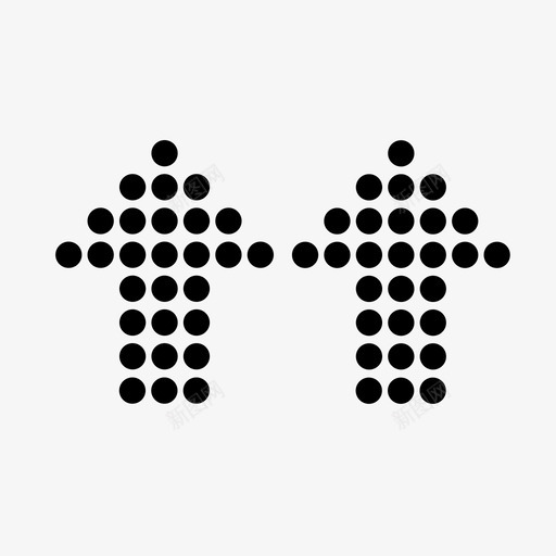 箭头向上伤痕累累少图标svg_新图网 https://ixintu.com 一代 伤痕累累 宽 少 方向 时尚 电子公报 箭头向上 箭头点 隐藏
