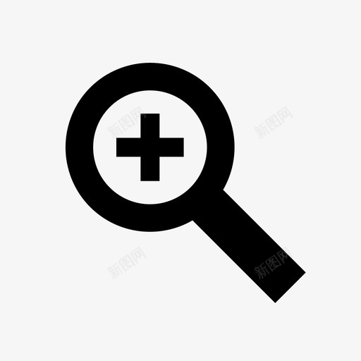 缩放符号查看图标svg_新图网 https://ixintu.com ko 关闭 按钮 放大 查看 检查 符号 缩放