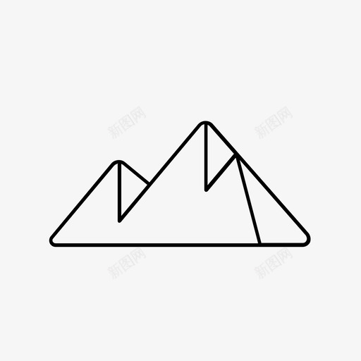 山山峰户外图标svg_新图网 https://ixintu.com 不 冒险 出售 大胆 山 山峰 户外 持有 攀岩 黄金