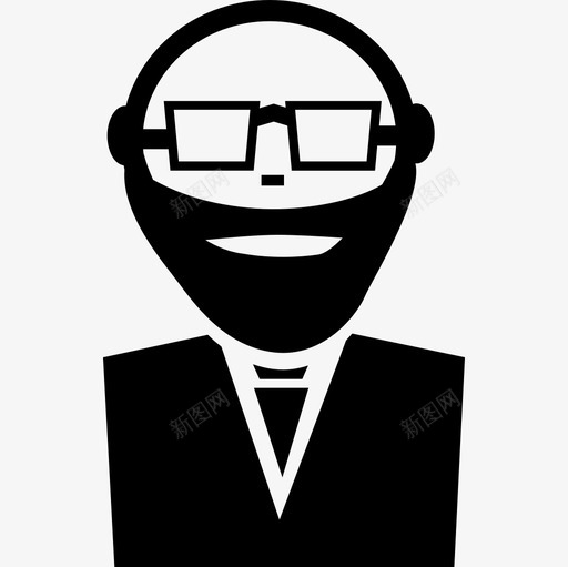 带眼镜和胡须的教授教育学术2图标svg_新图网 https://ixintu.com 学术2 带眼镜和胡须的教授 教育