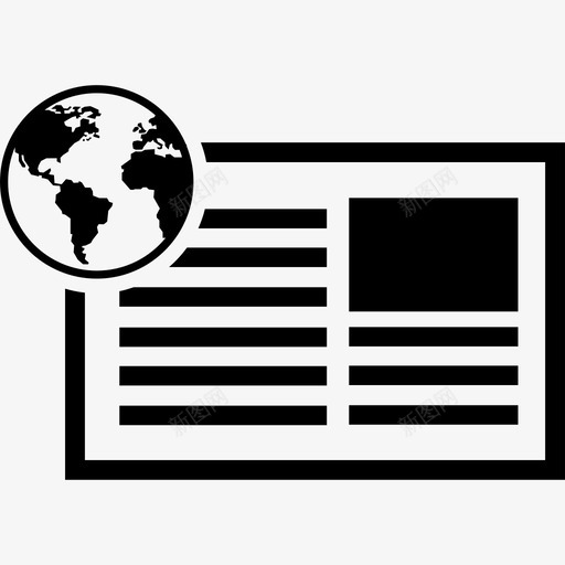 国际教育信息报纸界面学术2图标svg_新图网 https://ixintu.com 国际教育信息报纸 学术2 界面