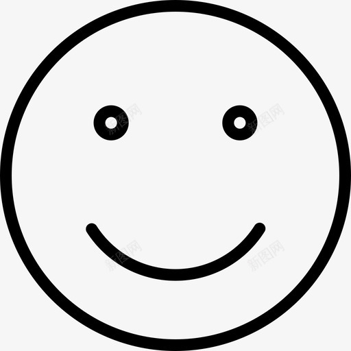 微笑愉快高兴图标svg_新图网 https://ixintu.com 享受 免费设置线图标 微笑 愉快 有趣 笑脸 脸 表情 高兴