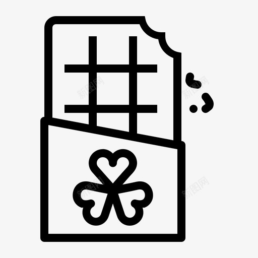 巧克力棕色庆祝图标svg_新图网 https://ixintu.com 享用 可可 圣帕特里克日 巧克力 庆祝 棕色 甜点 甜蜜 肥肉