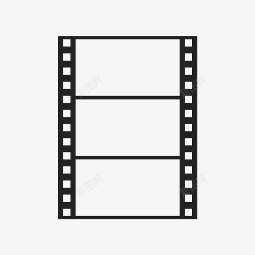 胶卷底片相框图标svg_新图网 https://ixintu.com 场景 底片 电影院 相框 胶卷