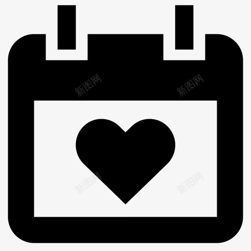 日历时间爱情图标svg_新图网 https://ixintu.com 事件 卡片 情人节 情人节图标 日历 日期 日程 日记 时间 爱情