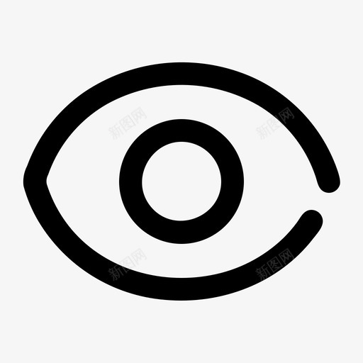 眼睛视图标志svg_新图网 https://ixintu.com 另一个 向前看 审美图标 标志 标记 添加 看见 眼睛 视图 视觉