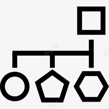 基本几何形状的分块方案界面分块方案图标图标