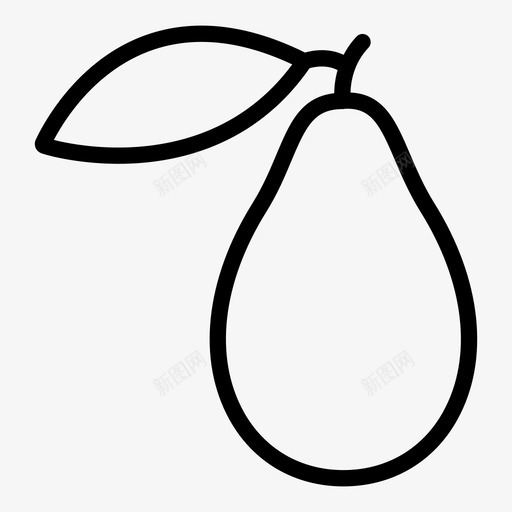 鳄梨蛋糕时尚图标svg_新图网 https://ixintu.com 叶子 感伤 时尚 水果 派 蛋糕 补充 食品 鳄梨
