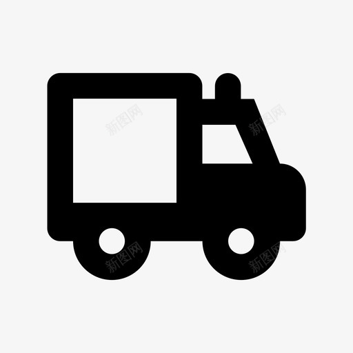 救护车医疗和健康材料标图标svg_新图网 https://ixintu.com 医疗和健康材料设计图标 救护车