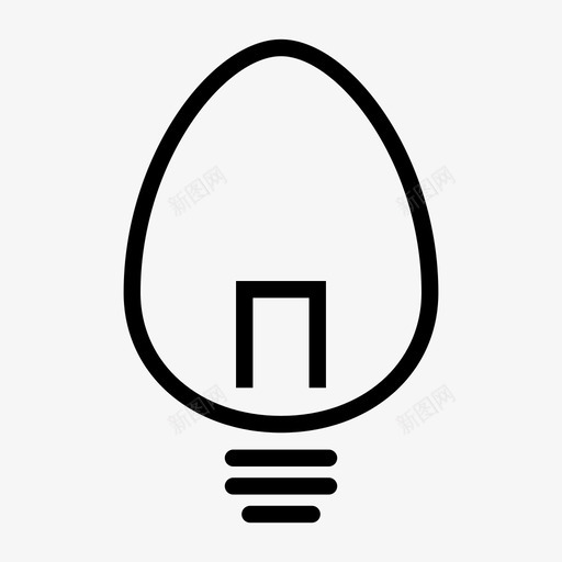 灯泡标志标记图标svg_新图网 https://ixintu.com 创意 启动 启动捆绑包 指示 标志 标记 检查 添加 灯泡