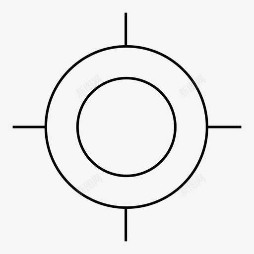 十字准线不导航图标svg_新图网 https://ixintu.com gps 不 位置 十字准线 地图 导航 导航图标细线 已售 方向 等待 粗体 金色