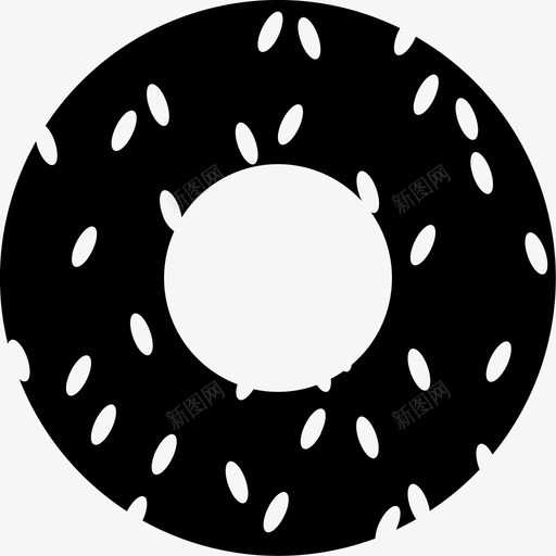 百吉饼工具零食图标svg_新图网 https://ixintu.com 展示品 工具 早餐 材料 物品 甜甜圈 百吉饼 轮子 零食