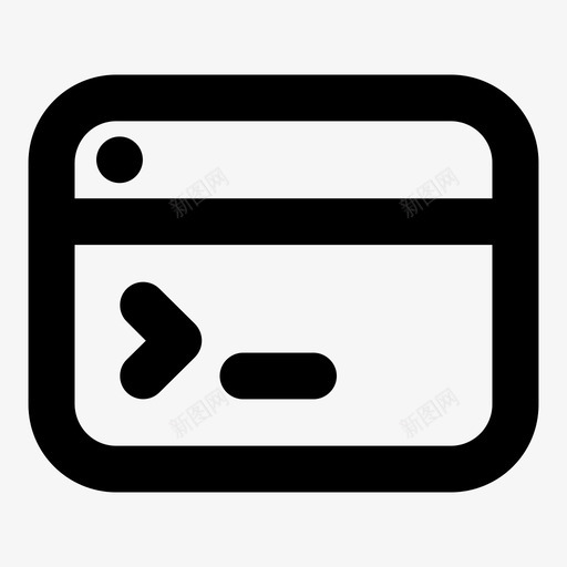 终端行最后一行图标svg_新图网 https://ixintu.com ui元素大纲粗体 关闭 命令行 控制台 最后一行 终端 结束 编码 行 计算机