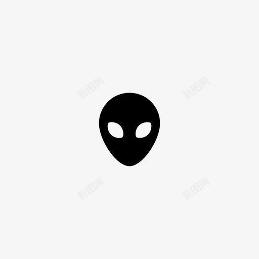 外星人简单的标志图标svg_新图网 https://ixintu.com 外星人 简单的标志