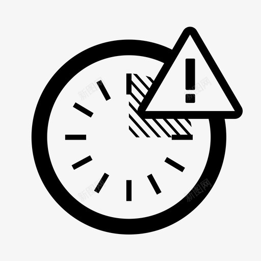 15分钟时钟延迟图标svg_新图网 https://ixintu.com 15分钟 一刻钟 延迟 时钟 时间 等等 迟到