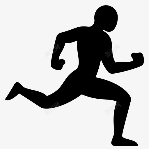 跑步田径比赛图标svg_新图网 https://ixintu.com 健康 健身 快速 慢跑 步行 比赛 状态 田径 竞赛 练习 跑步