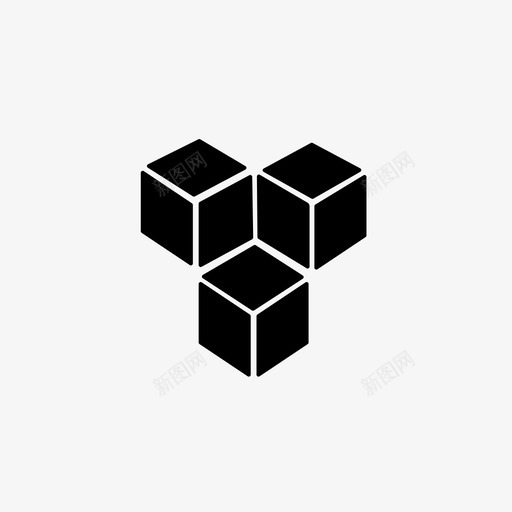 模块正方形截面图标svg_新图网 https://ixintu.com 分区 分支 块 截面 模块 正方形 立方体 细分 部分