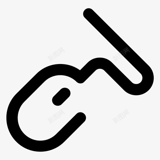 鼠标追踪环顾图标svg_新图网 https://ixintu.com 光标 创意轮廓 单击 定点设备 指针 搜索 环顾 窥探 追踪 钻孔 鼠标