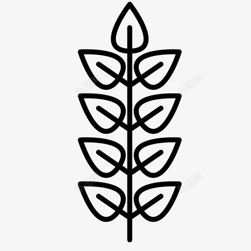 叶枝芦苇植物图标svg_新图网 https://ixintu.com 农业 叶 叶枝 树木 植物 植物学 绿色 芦苇